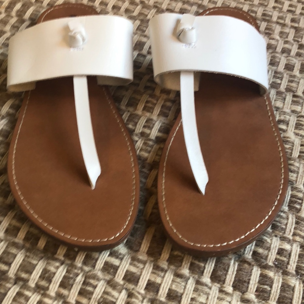 White sandals